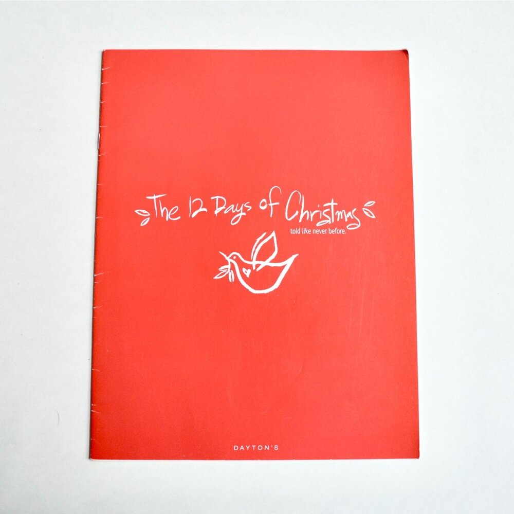 The 12 Days of Christmas Dayton's Coloring Book Vintage New Unused NOS